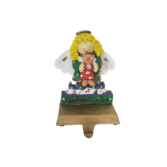 VTG Heavenly Hannah 1995 Christmas Follies Sue Dreamer Stocking Holder Holiday - Picture 1 of 9